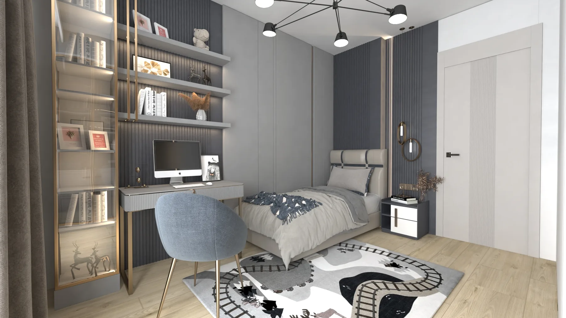 Premium Deluxe — Çocuk odası ve çalışma alanı